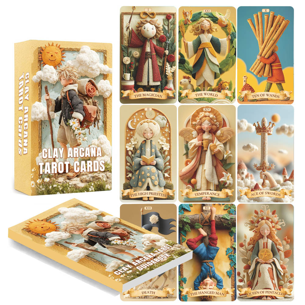 Tarot Cards Deck With Guidebook - Juego de 78 cartas de Tarot,