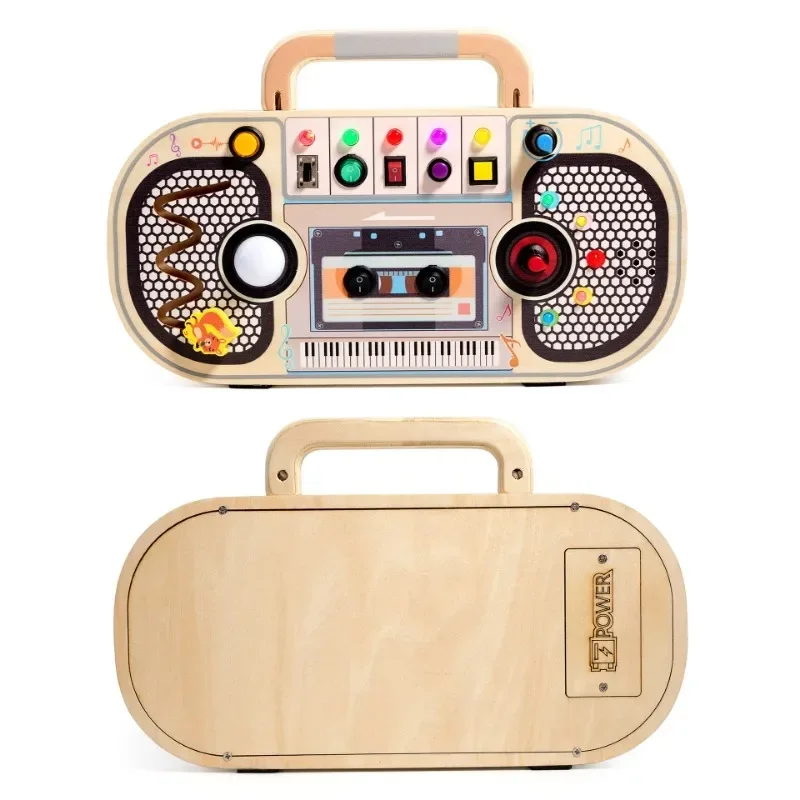 Juguetes Montessori para niños - Montessori Wooden Busy Board Toddler reseña y precio