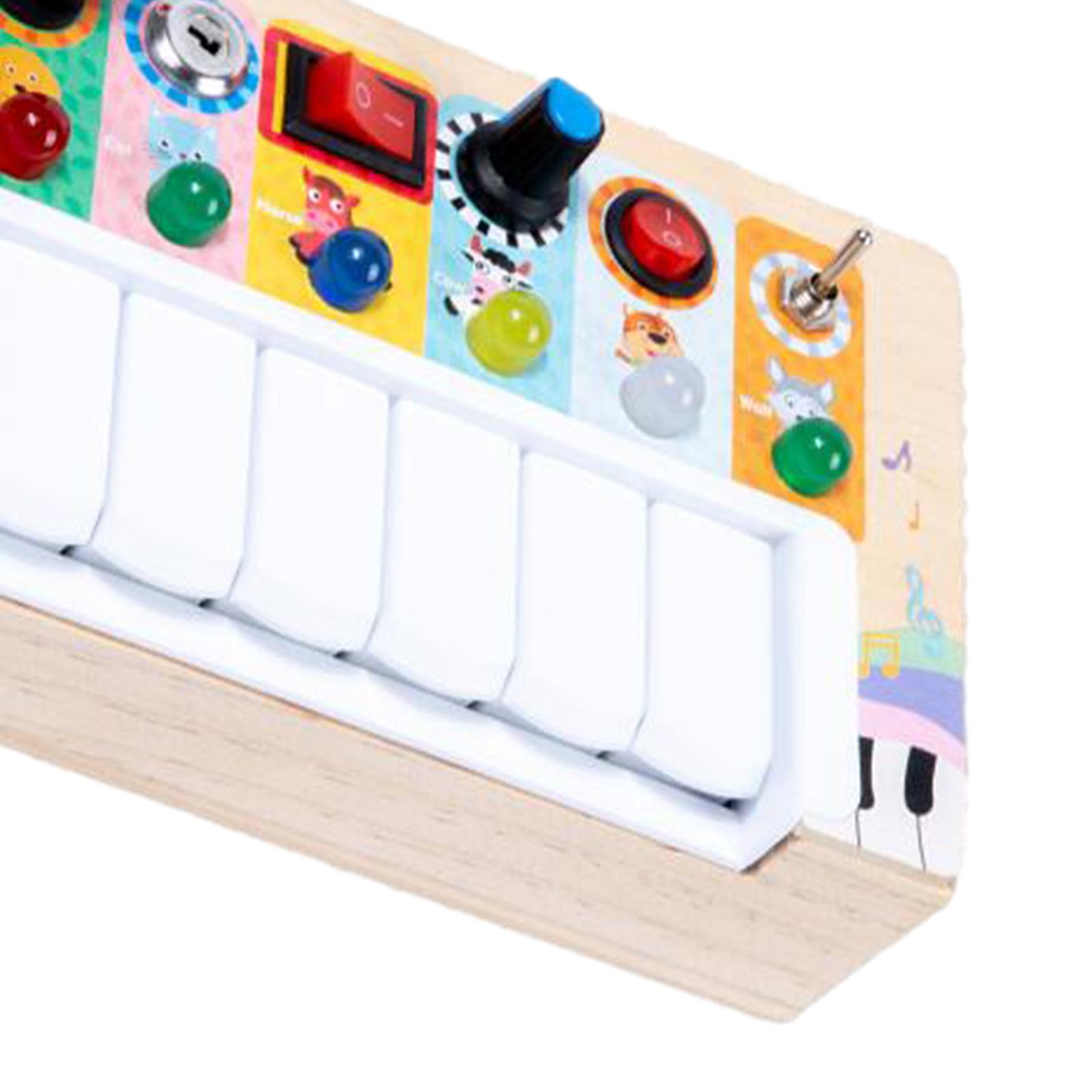 Tablero de actividades para ni - Montessori Wooden Busy Board Toddler reseña y precio