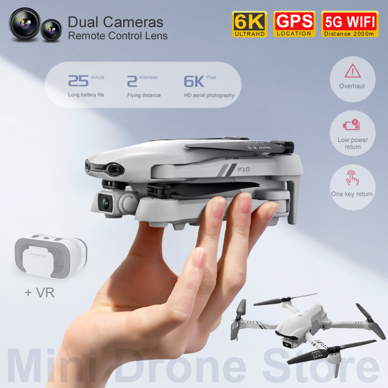Helicópteros F10 RC regalo GPS - Fpv Brushless Rc Drone 4K reseña y precio